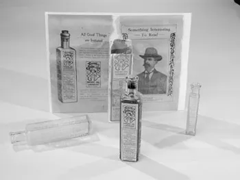 Snake oil bottles and flyers by Clark Stanley